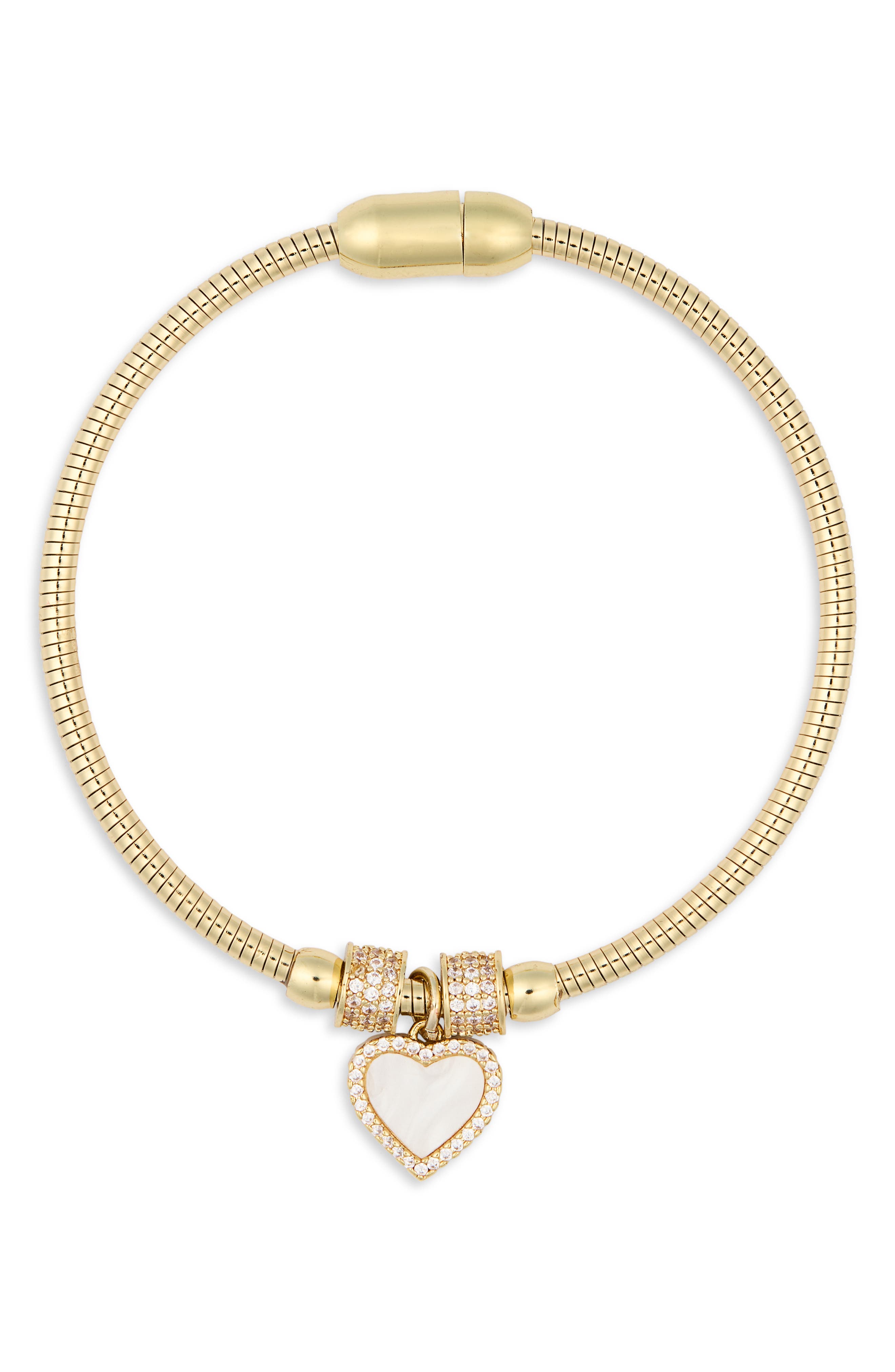 EYE CANDY LOS ANGELES Sena Heart Charm Braclet
