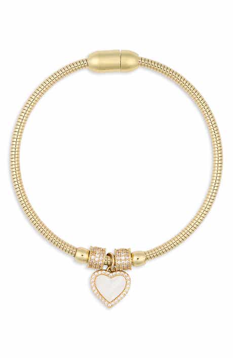 EYE CANDY LOS ANGELES Sena Heart Charm Braclet