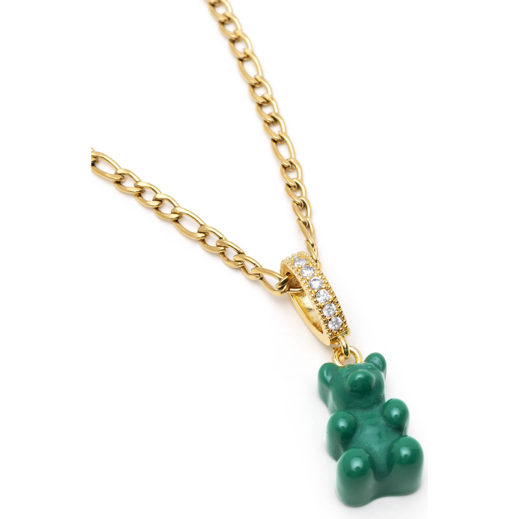Nialaya Gummy Bear Necklace In Green