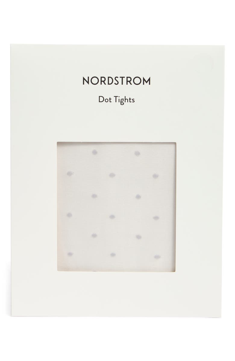 Nordstrom Polka Dots Tights, Alternate, color, Grey Dapple