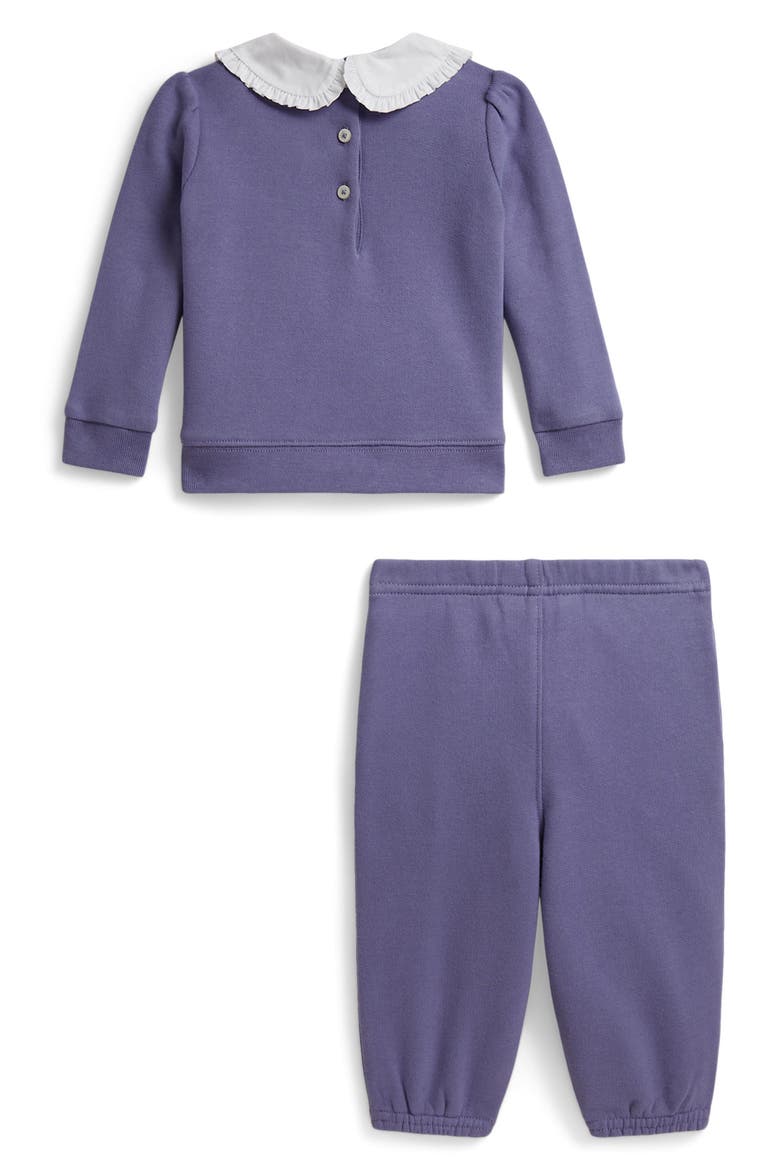 Kids' 2-Piece Fleece Sweatshirt and Pants Set, Alternate, color, SUMMER PURPLE