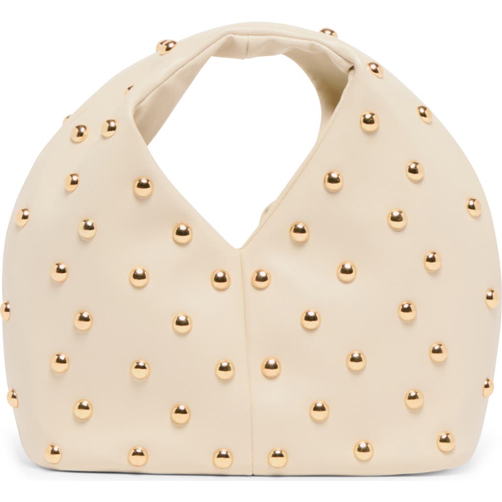 Dolce Vita Dahlia Studded Faux Leather Shoulder Bag In White