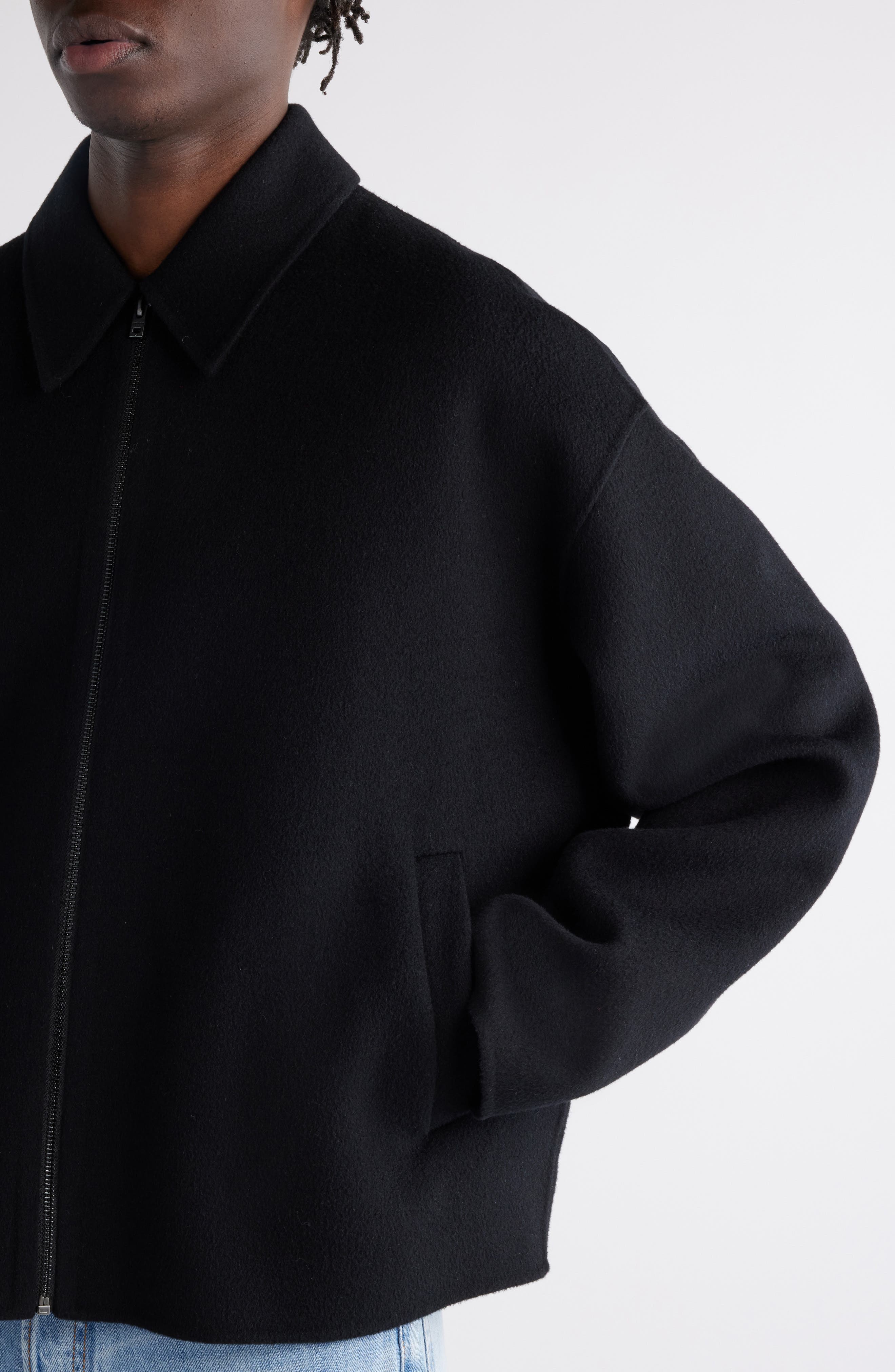 Acne Studios Relaxed Fit Double Face Wool Jacket (Men) | Nordstrom