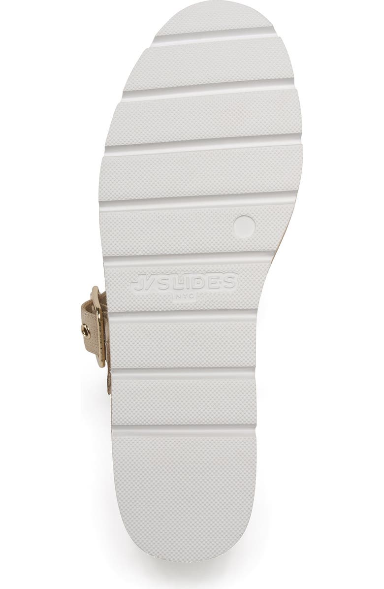 JSlides Footwear Beatrice Leather Espadrille, Alternate, color, Gold