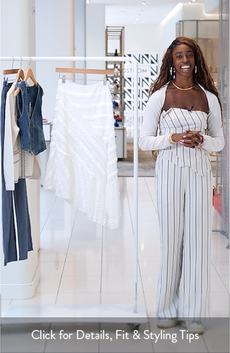 Lace Frill Asymmetric Skirt, sales video thumbnail