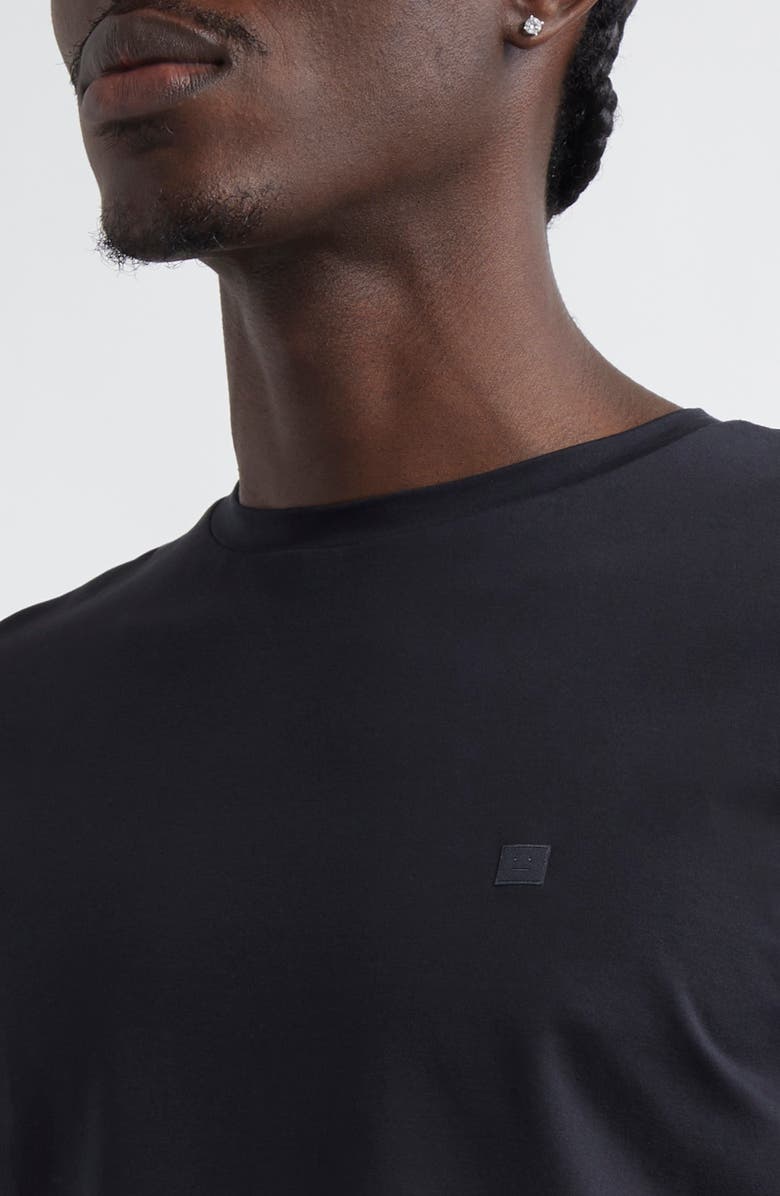 Acne Studios Eram U Face Patch T-Shirt, Alternate, color, Black
