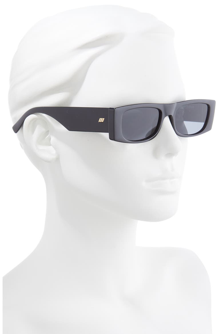 Recovery 53mm Rectangle Sunglasses, Alternate, color, BLACK/ SMOKE MONO