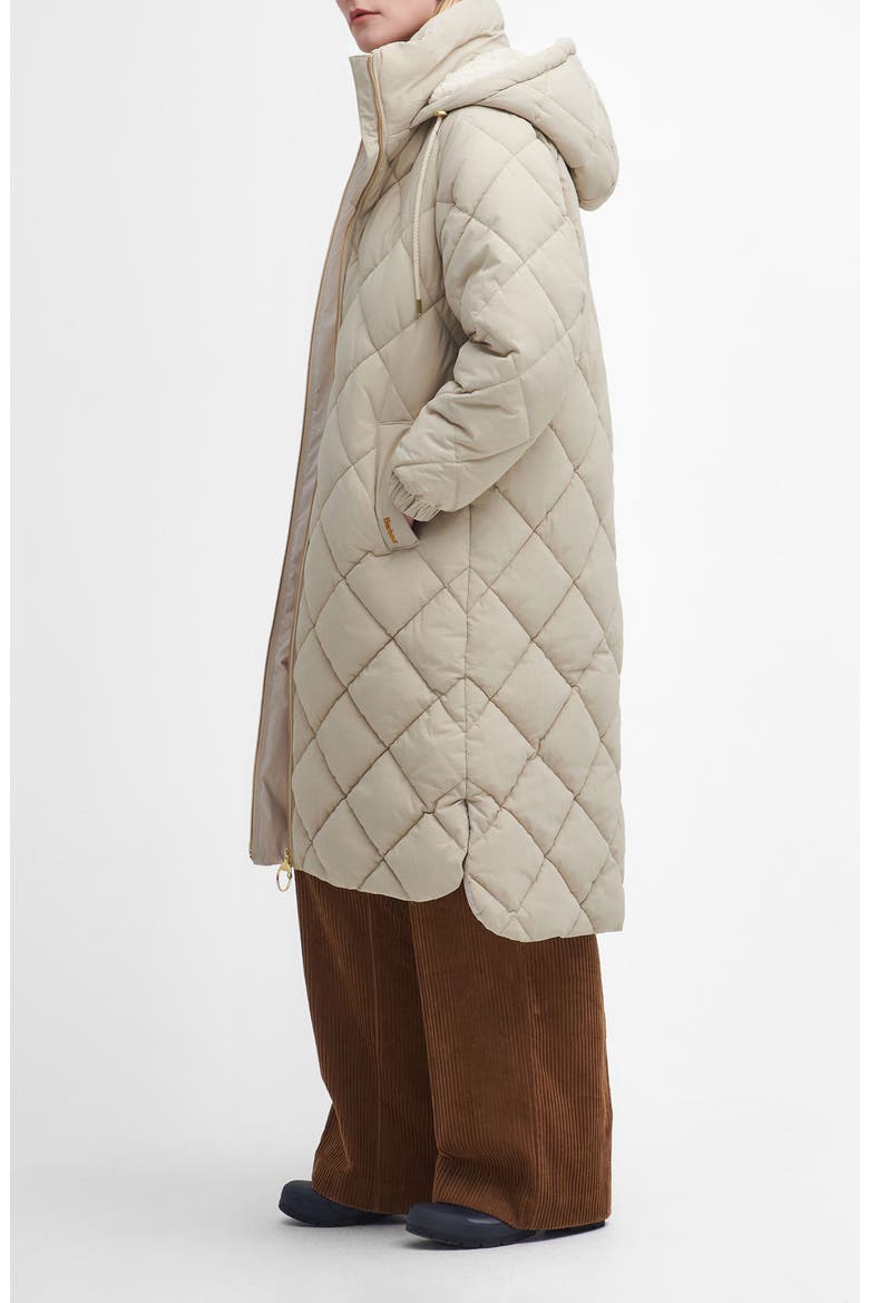 Kirkton Longline Puffer Coat, Alternate, color, OATMEAL/ ANCIENT