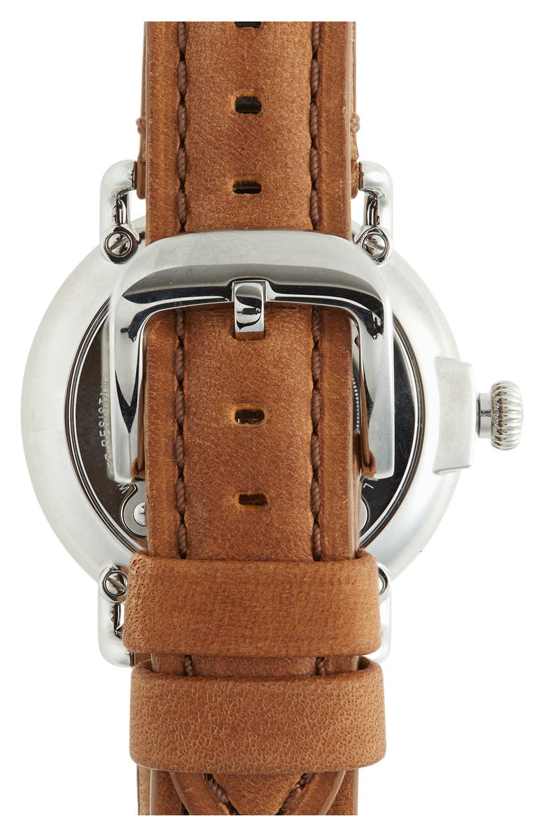 Shinola Runwell Leather Strap Watch, 41mm, Alternate, color, 