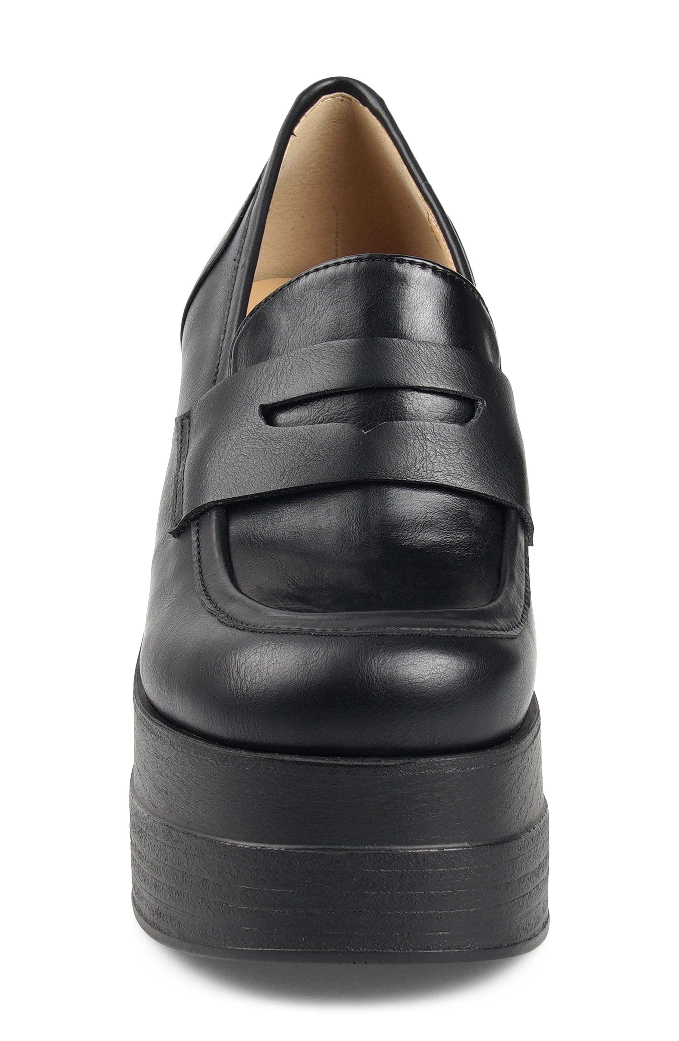 Candie's Ace Platform Pump, Alternate, color, Black Faux