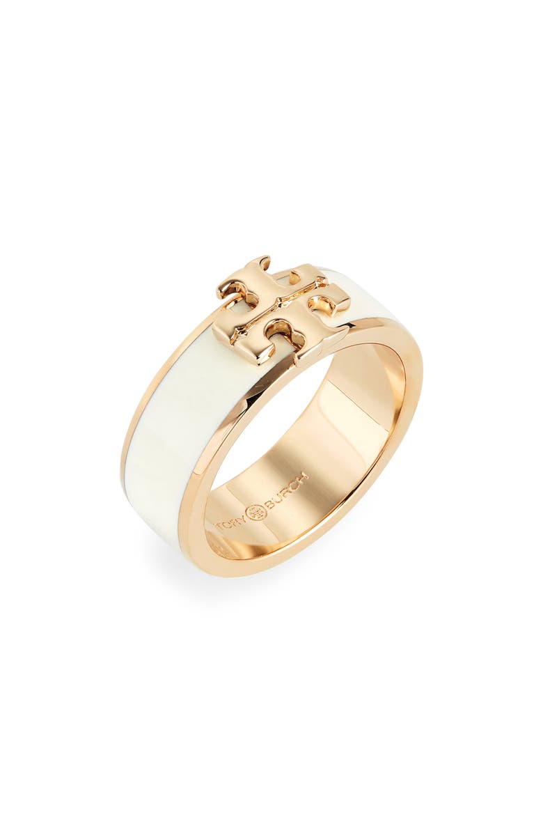 Tory Burch Kira Logo Ring, Main, color,