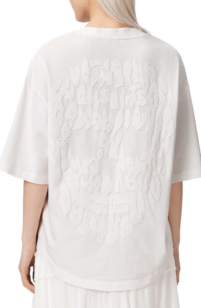 AllSaints Paloma Amelie T-shirt, Alternate, color, Optic White