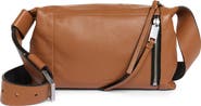 AllSaints Small Alba Zip Leather Crossbody Bag