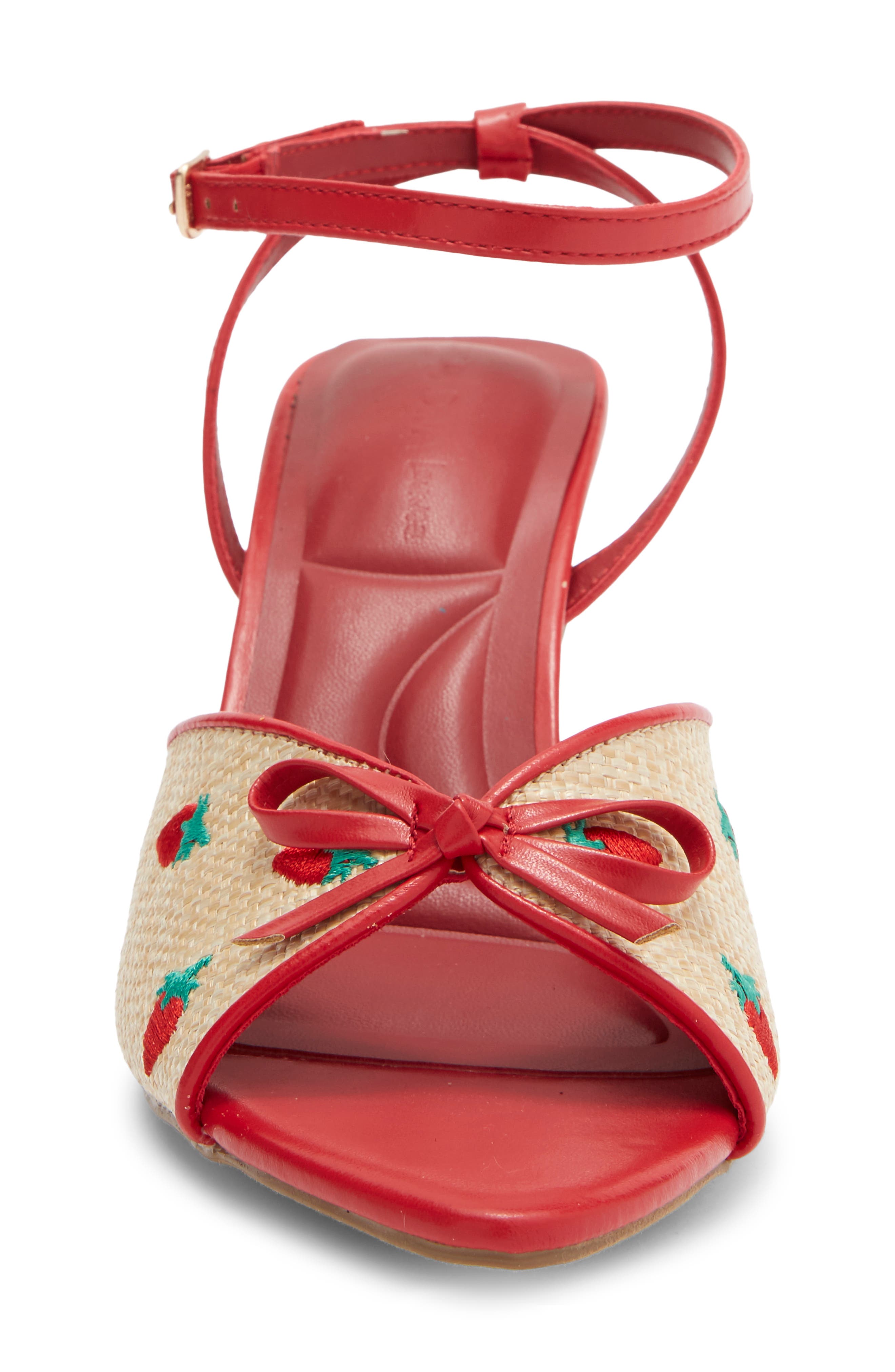 Rave Sandal, Alternate, color, NATURAL/ RED