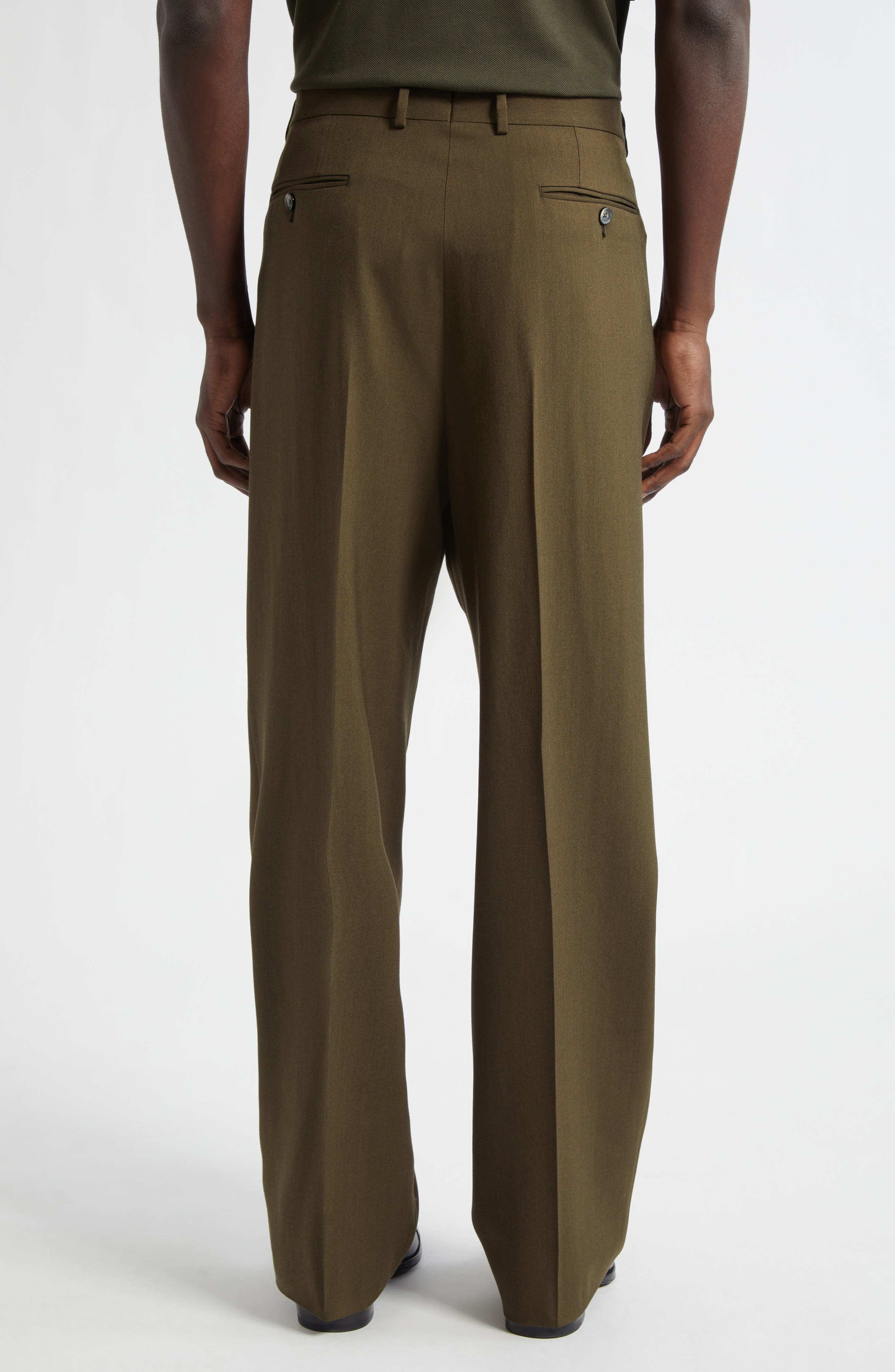 Pleated Wool, Cashmere & Silk Pants - image 2