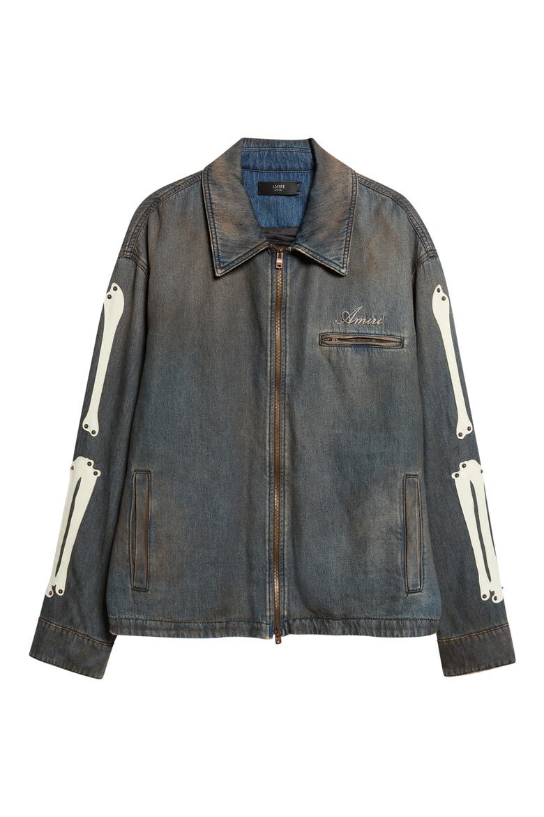 Bones Denim Jacket, Main, color, DARK DUST