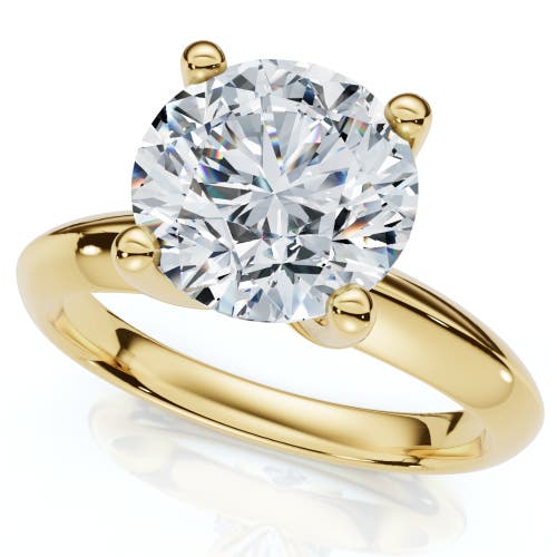 Bliss Diamond Certified 2.60ct Solitaire Diamond Engagement Ring Gold Or Platinum Lab Grown In 14k Yellow Gold