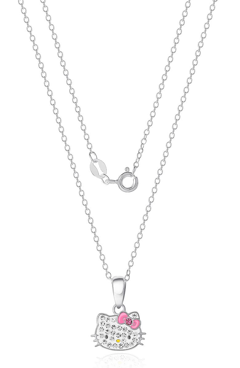 Jacmel x Sanrio Hello Kitty<sup>®</sup> Pavé Crystal Pendant Necklace, Alternate, color, 