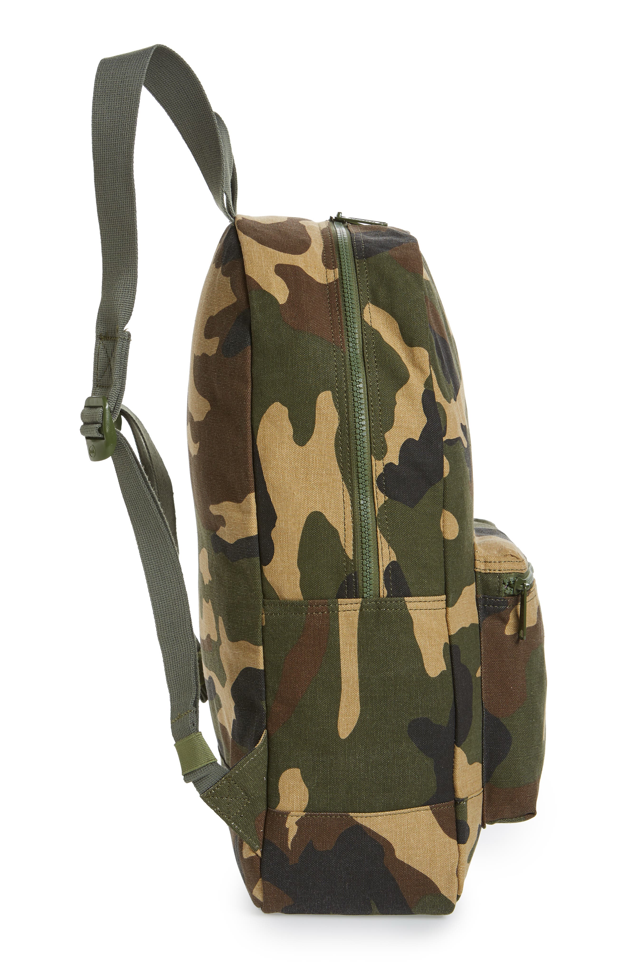Cotton Casuals Daypack Backpack, Alternate, color, WOODLAND CAMO