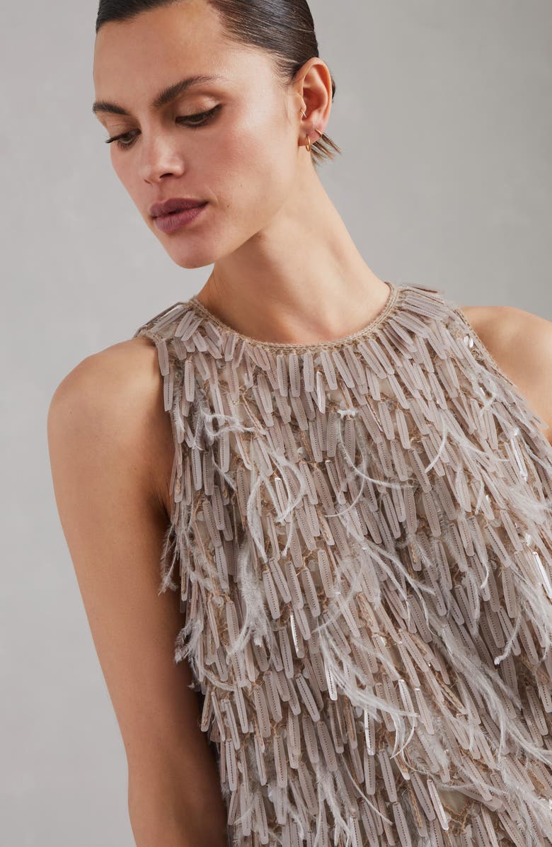 Brunello Cucinelli Dazzling Embroidery dress, Alternate, color,