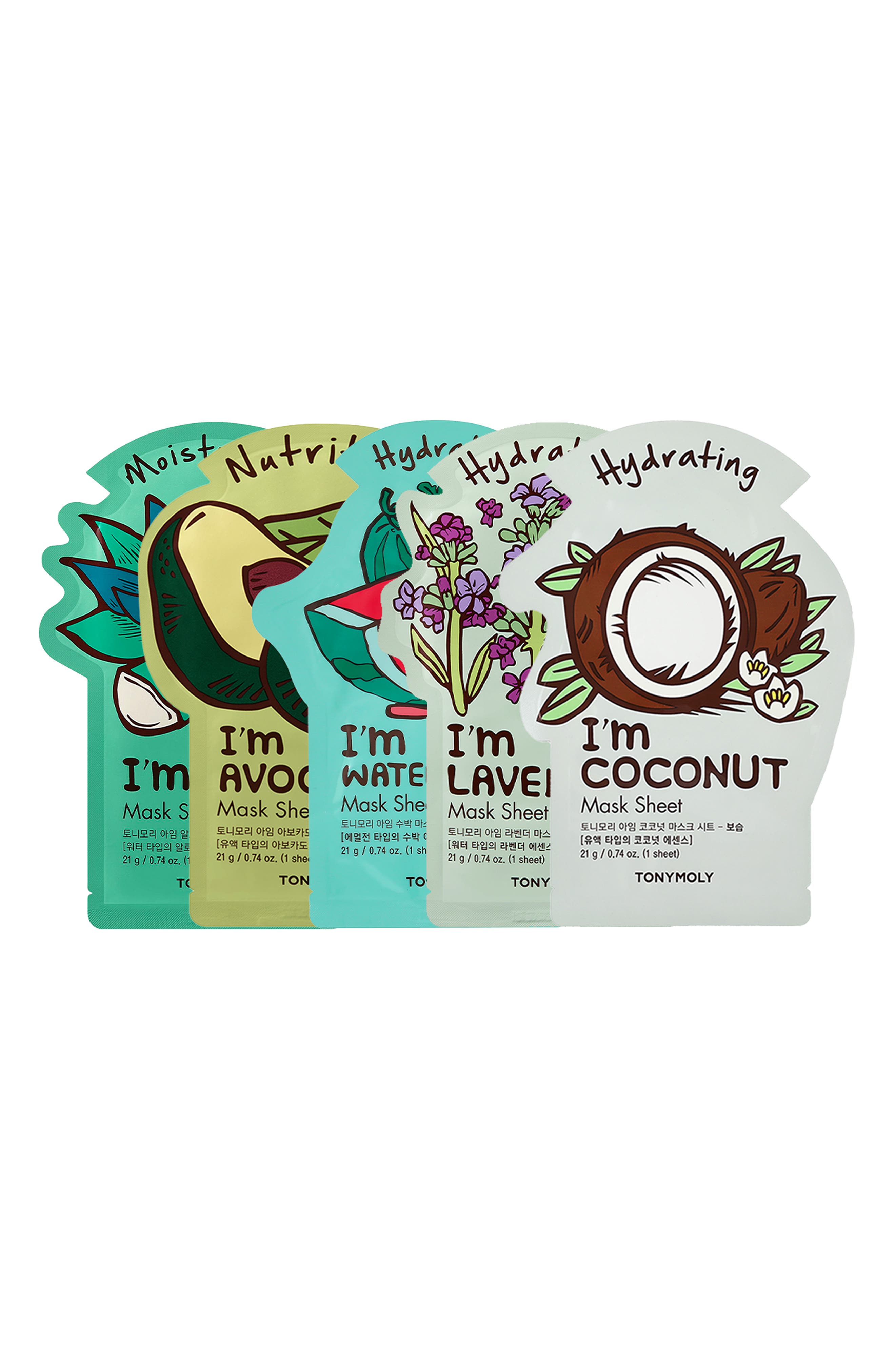 TONYMOLY Deep Hydration 5-Pack I Am Mask Set