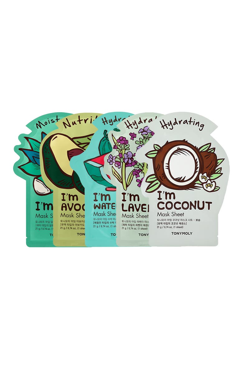 Deep Hydration 5-Pack I Am Mask Set, Main, color, NO COLOR
