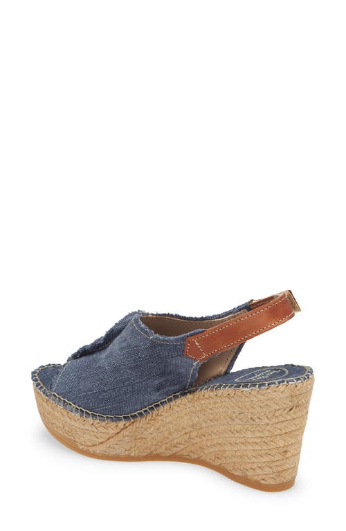 Toni Pons 'lugano' Espadrille Wedge Sandal In Navy Canvas