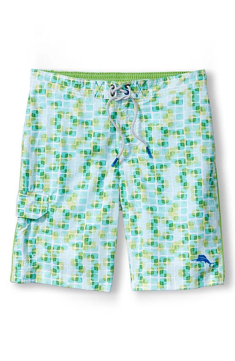 Tommy Bahama Baja Tide Pool Tiles Board Shorts, Main, color, 