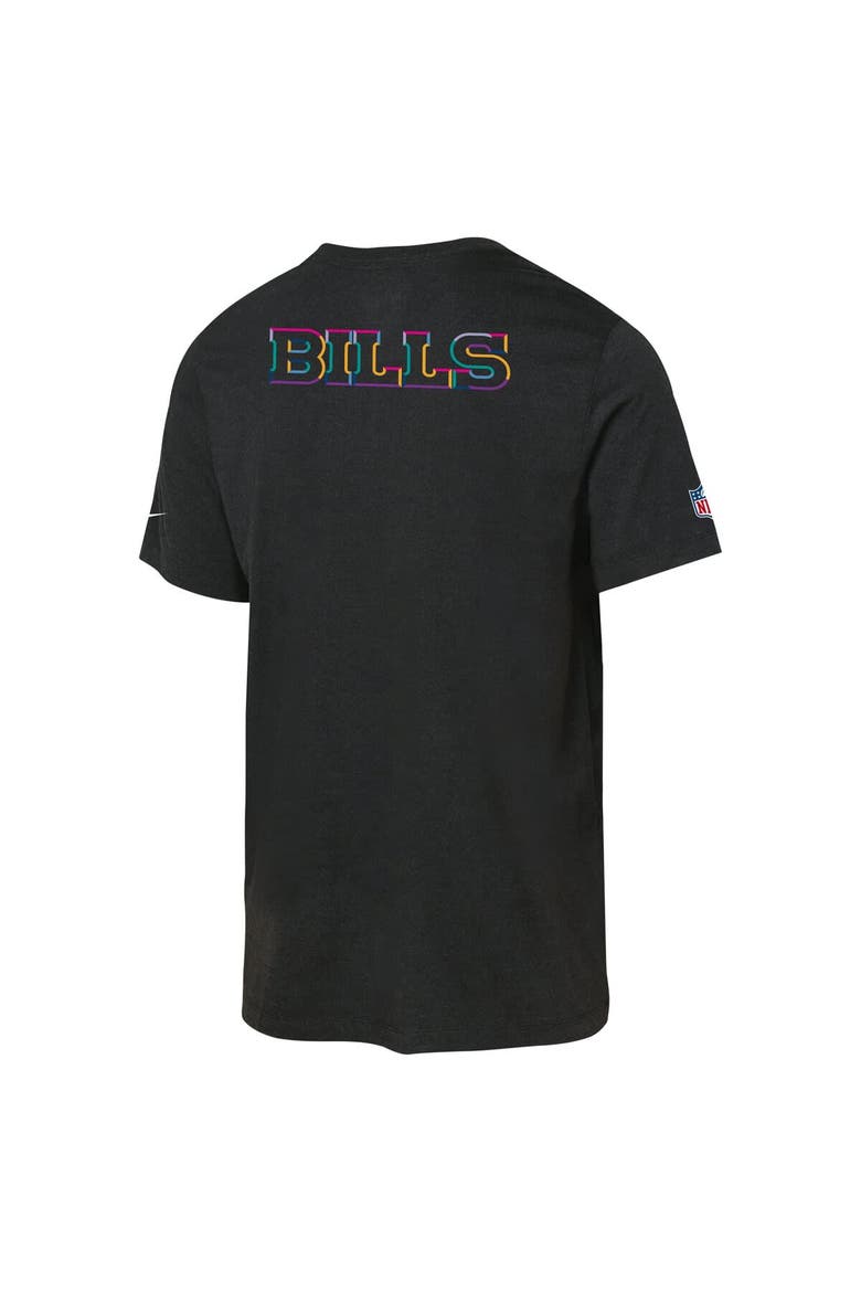 Youth Nike Black Buffalo Bills 2025 NFL Crucial Catch Tri-Blend Dri-FIT T-Shirt, Alternate, color, Black