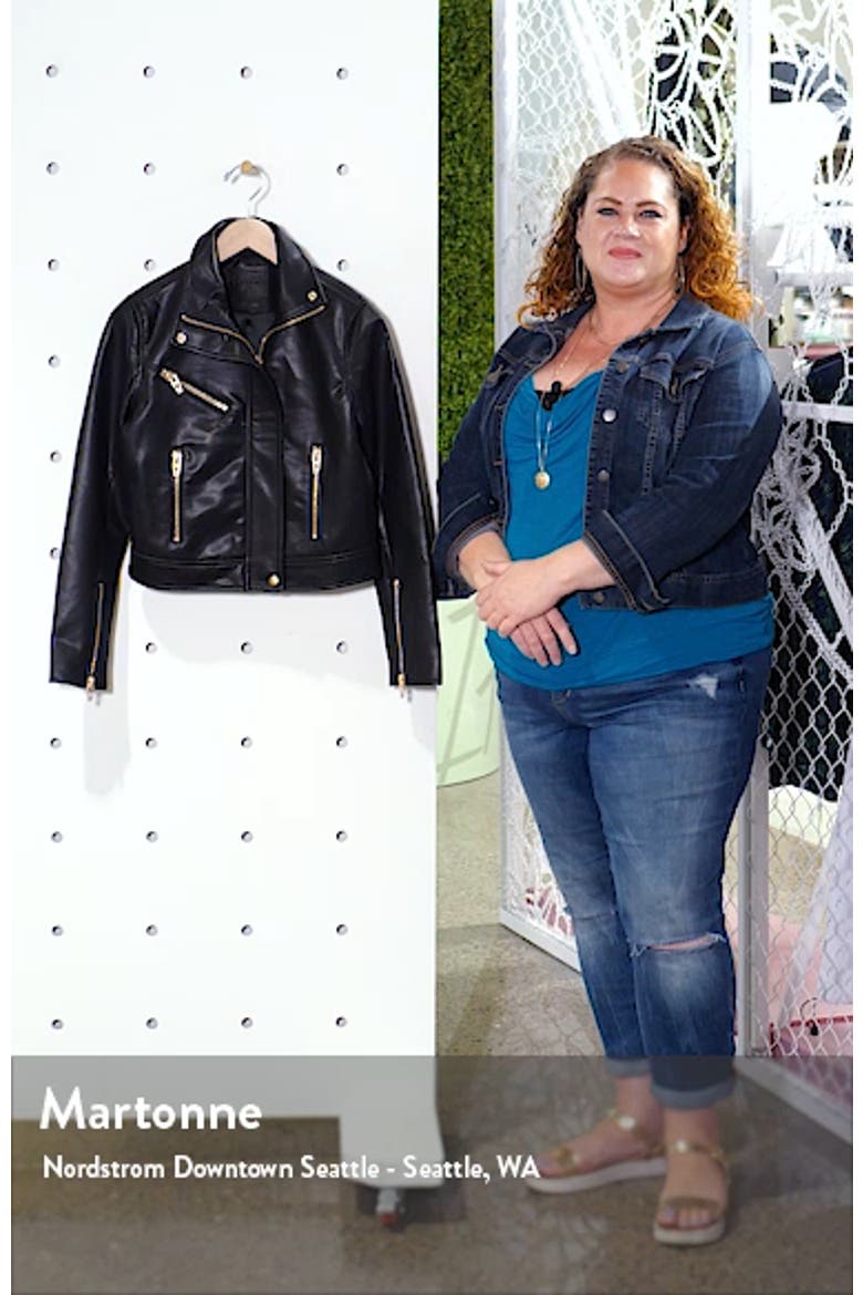 The Essentials Faux Leather Moto Jacket video