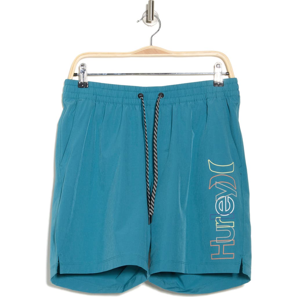 Hurley Crossover Volley Swim Trunks In Blue