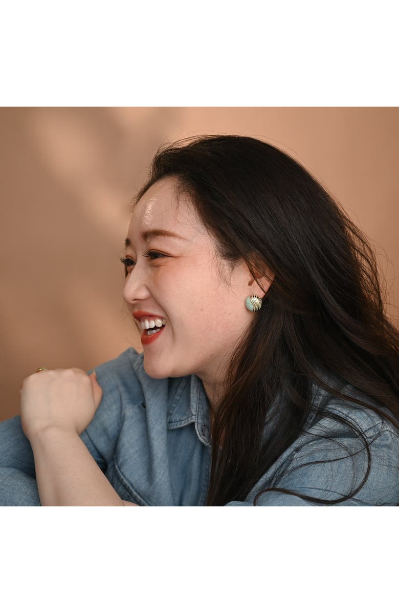 Starfish Project Serenity Wave Earrings, Alternate, color, Gold