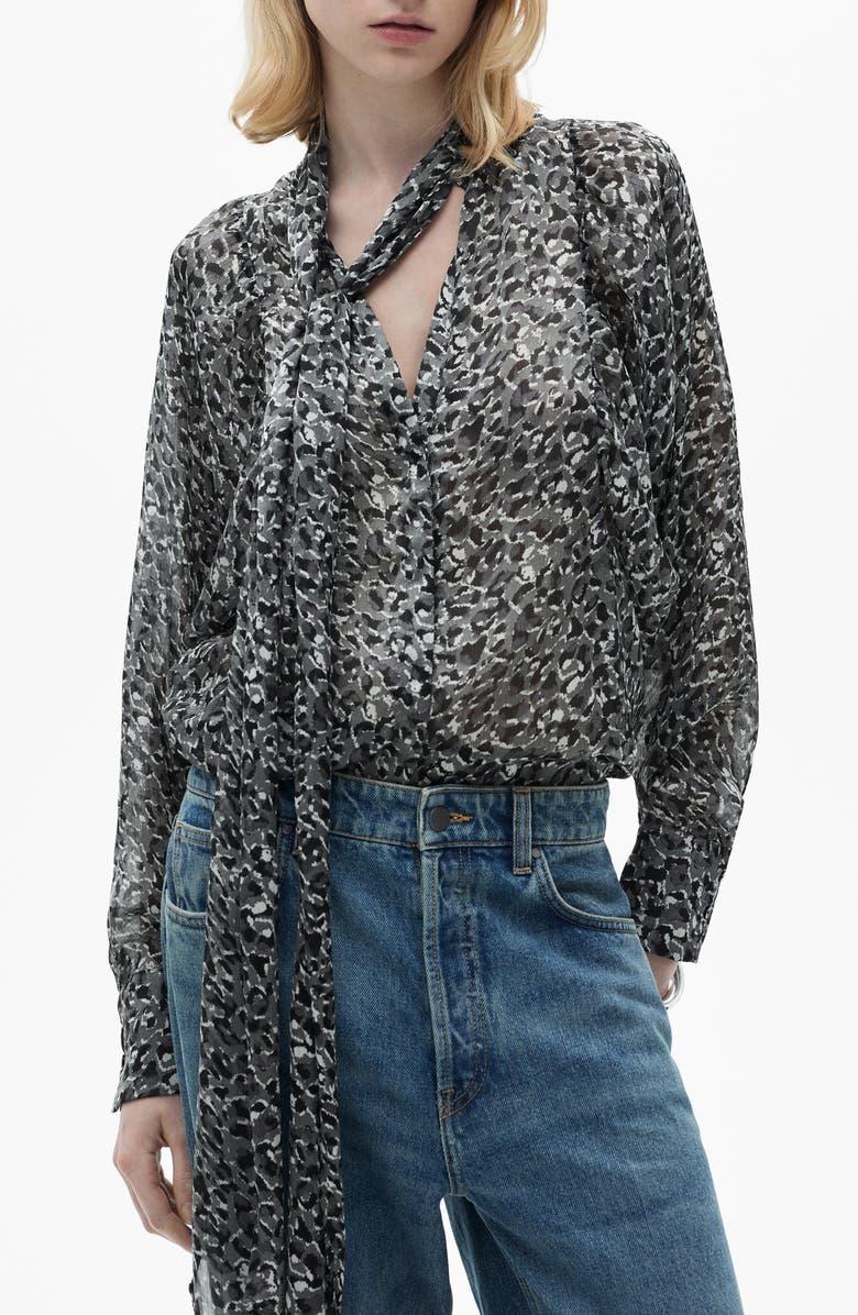 MANGO Leopard Top, Main, color, 