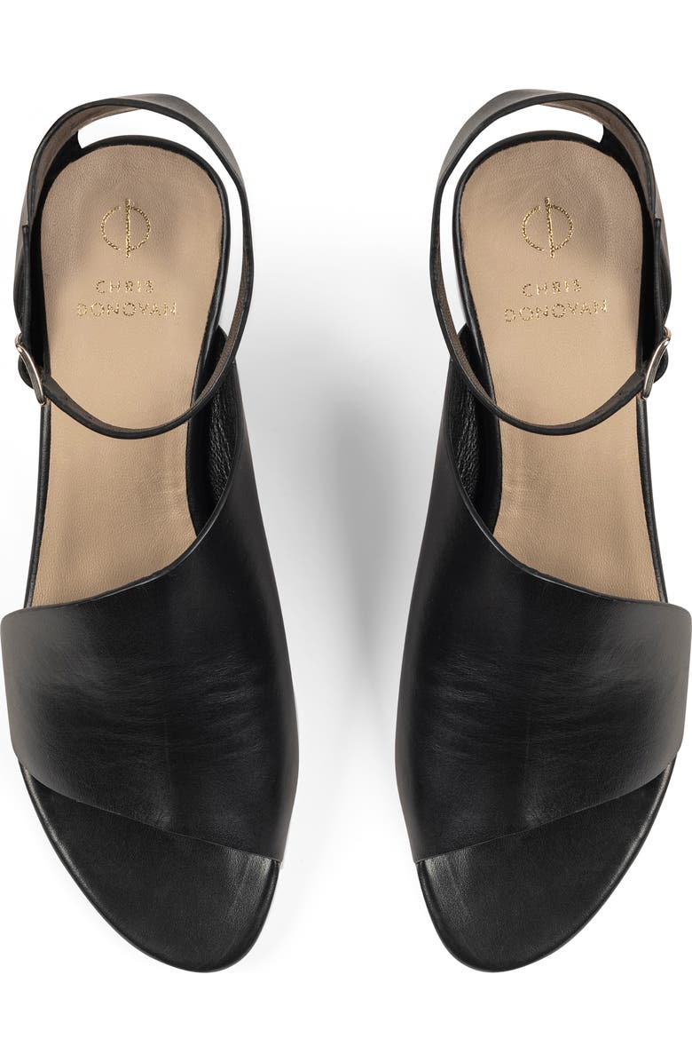 Chris Donovan Footwear Flourish Sandal, Alternate, color, Black