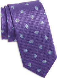 David Donahue Geometric Silk Tie