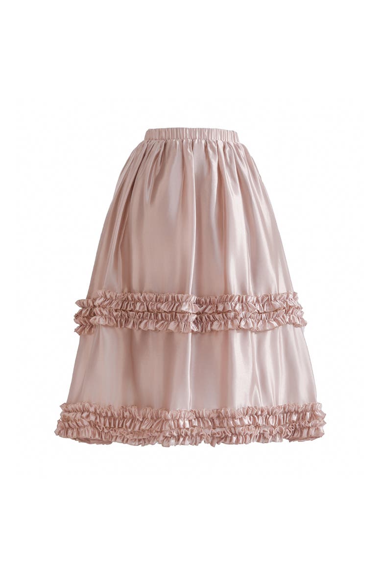 Calista Ruffle Skirt Set, Alternate, color, Pink