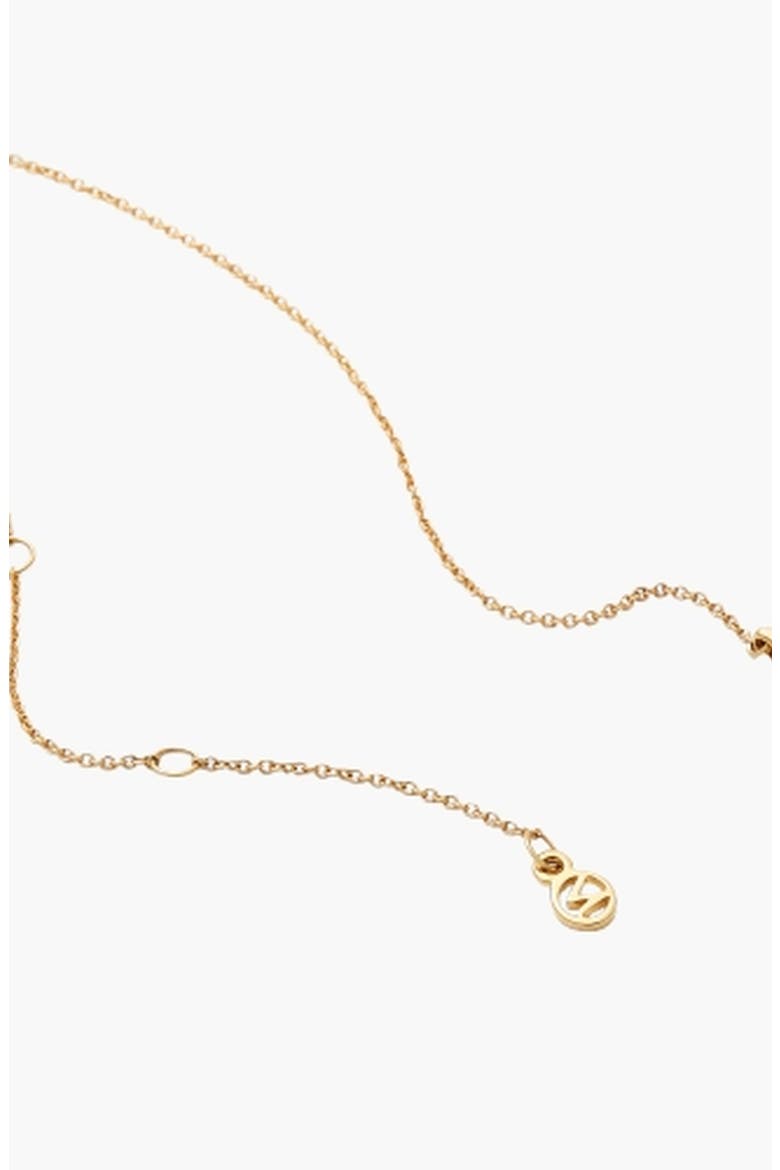Pavé Diamond Wishbone Necklace, Alternate, color, Yellow Gold