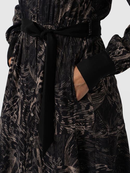 Saint And Sofia Saint + Sofia Lori Fit & Flare Dress In Black