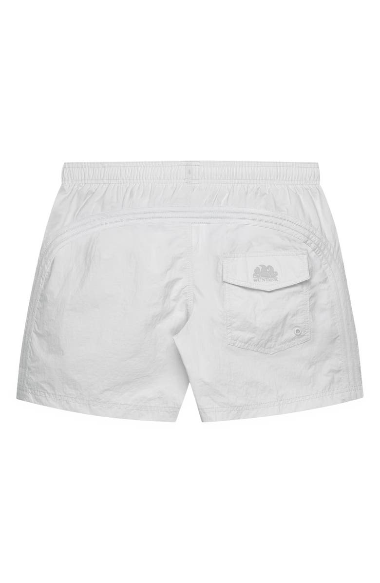 Sundek Solid Swim Trunks, Alternate, color, Ghost