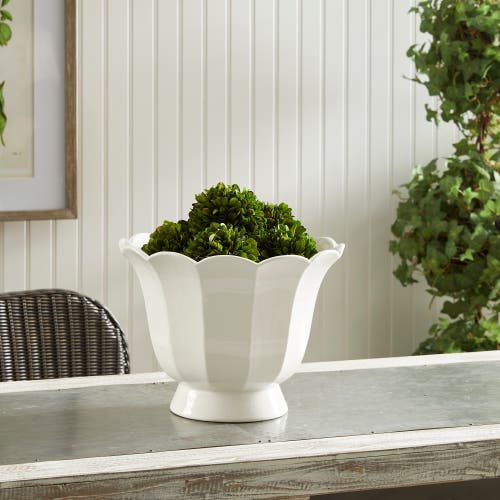 Napa Home & Garden Mirabelle Fluted Cachepot Large In White