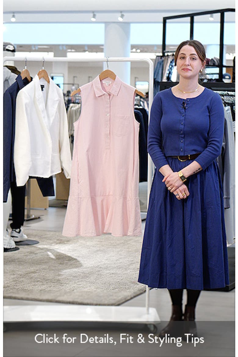 Marina Sleeveless Cotton Shirtdress video