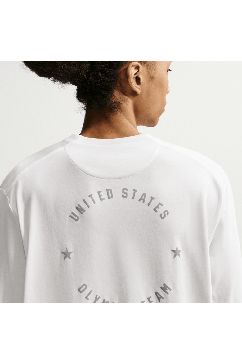 Men's Nike ACG  White Team USA Dri-FIT Primary Logo Long Sleeve T-Shirt, Alternate, color, White