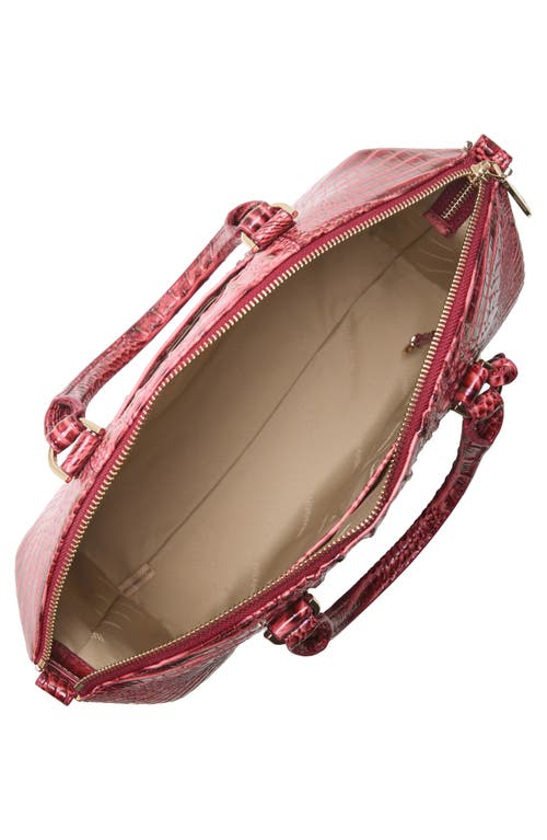 Brahmin Large Duxbury Croc Embossed Leather Satchel