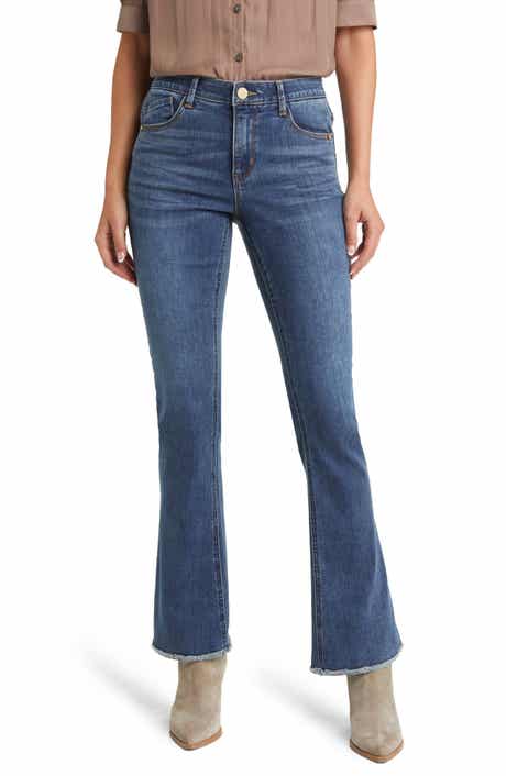 Wit & Wisdom 'Ab'Solution Frayed High Waist Bootcut Jeans