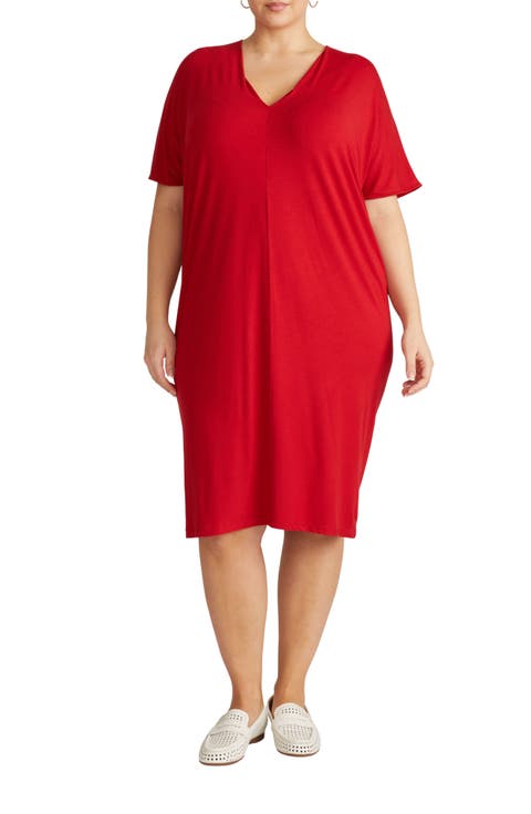 Teresa Jersey Shift Dress (Plus)