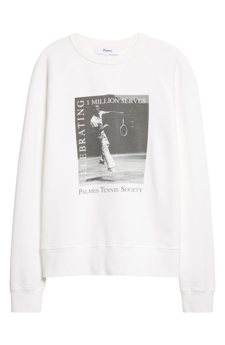 PALMES Celebration Raglan Sleeve Graphic Sweatshirt, Alternate, color, Off-White