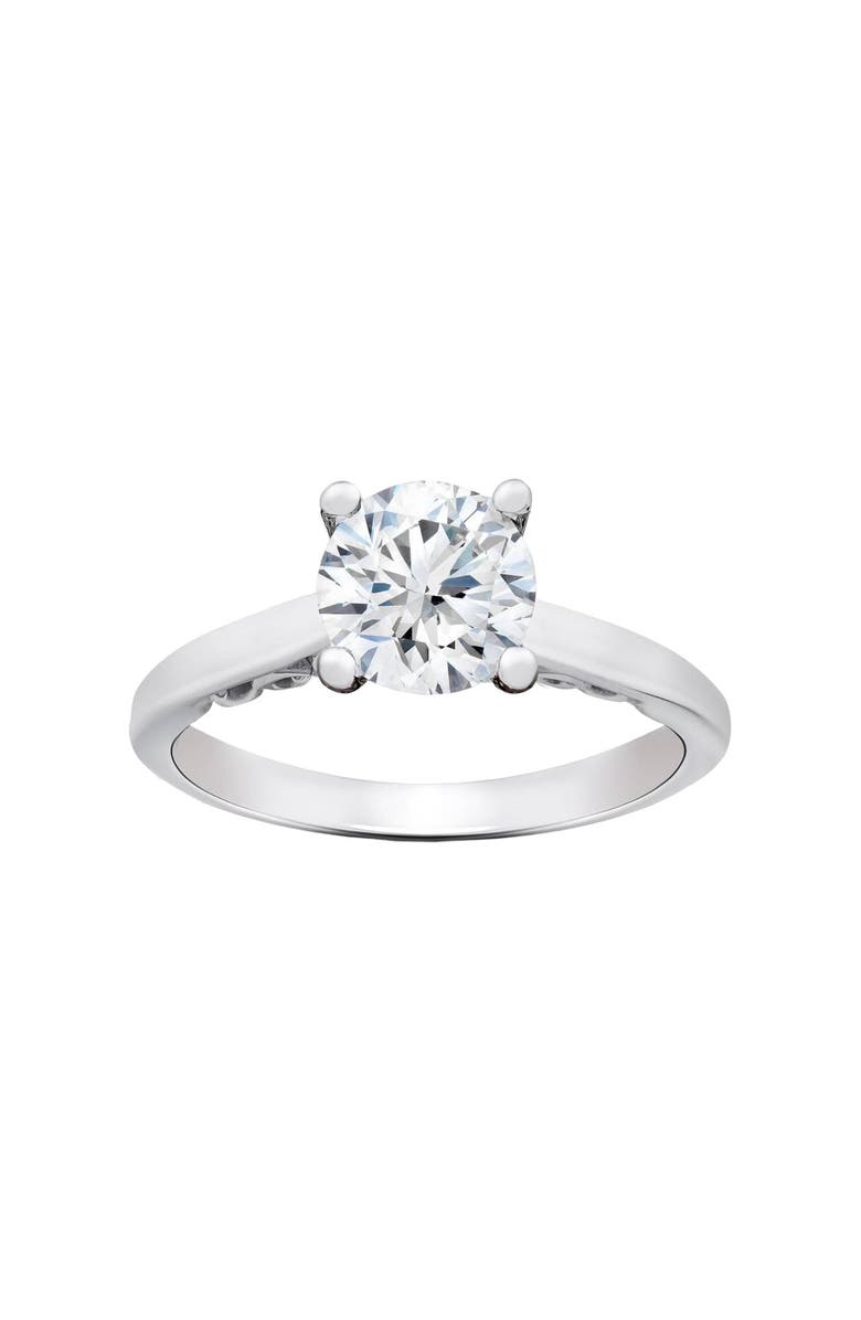 Bliss Diamond (G-H,SI1-I1) 1.02ct Diamond IGI Certified Engagement 14k Ring Lab Created, Main, color, 