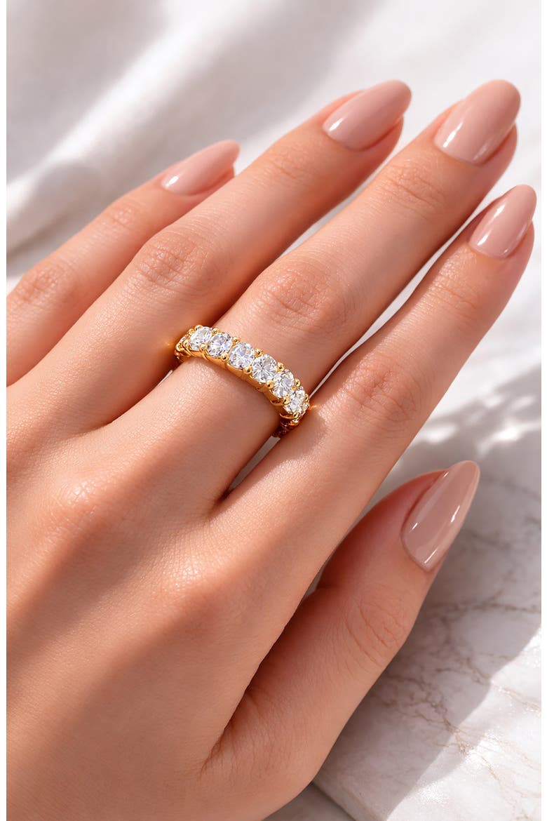 Shimmer Stack Cubic Zirconia Ring, Alternate, color, GOLD