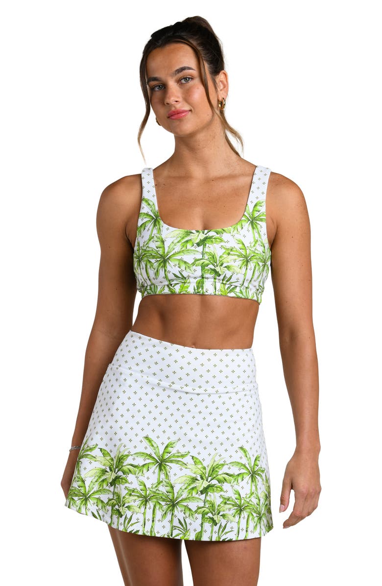 La Blanca Club Palm Active Skort, Alternate, color, Lime