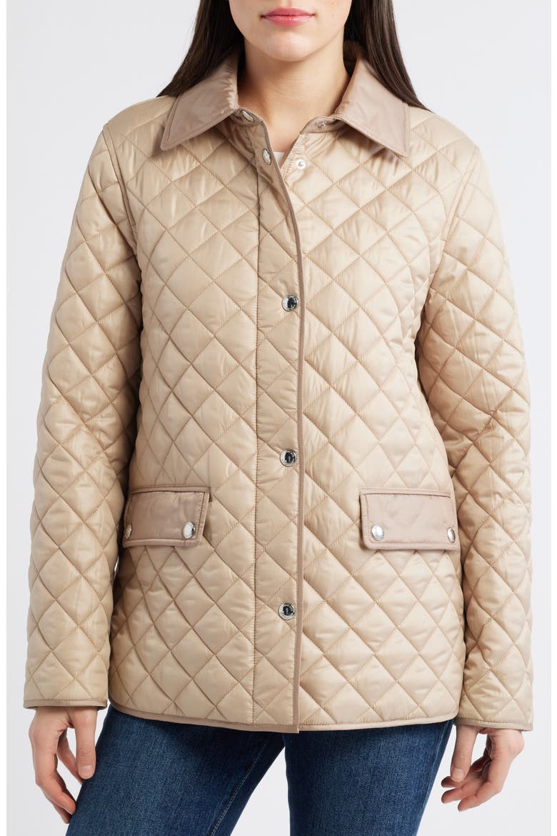 Quilted Jacket, Alternate, color, SAND